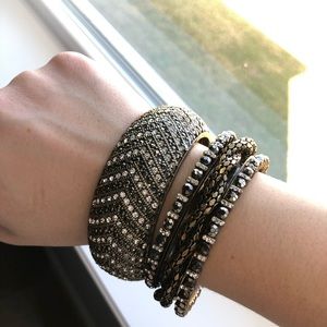 Bebe 4 Brazalets Gold